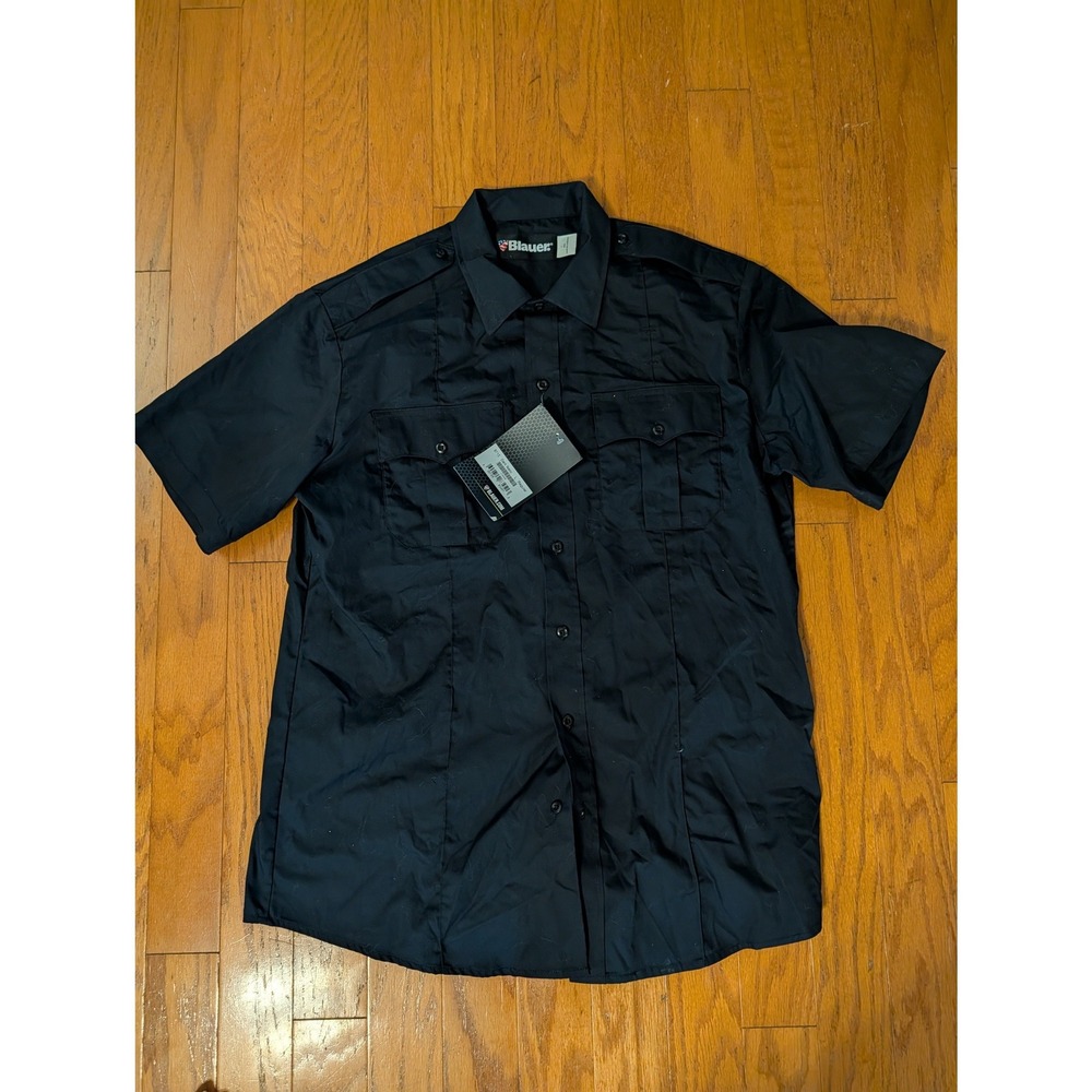 Blauer 8715 Dark Navy StreetGear Tactical Short Sleeve Shirt Mens Large NWT